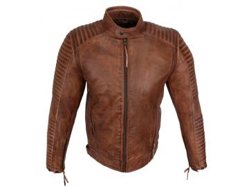 Leder Jacke Motorrad Jacke Biker Jacke Lammleder Vintage Braun