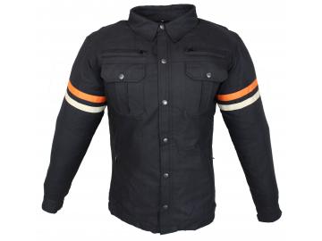 Flanell-Holzfäller Hemd Motorrad Hemd KEV ARAMID Shirt Lumber Biker Hemd Schwarz