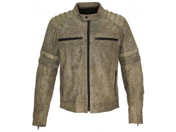 Motorrad Jacke Lederjacke Biker Jacke Vintage Craker Braun