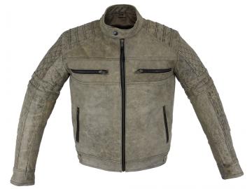 Motorrad Jacke Lederjacke Biker Jacke Vintage Cracker Braun