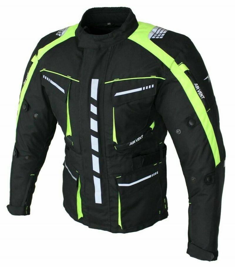 Herren Motorradjacke Textil Jacke Bikerjacke Polyester Sport Touring Jacke Protektoren