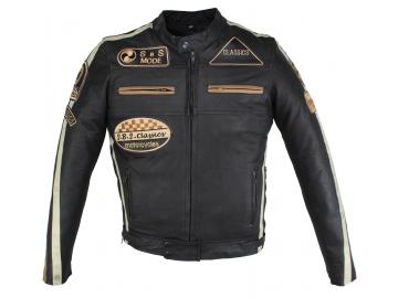 Motorrad Lederjacke Biker Jacke Freizeit Highway Nubuk Schwarz