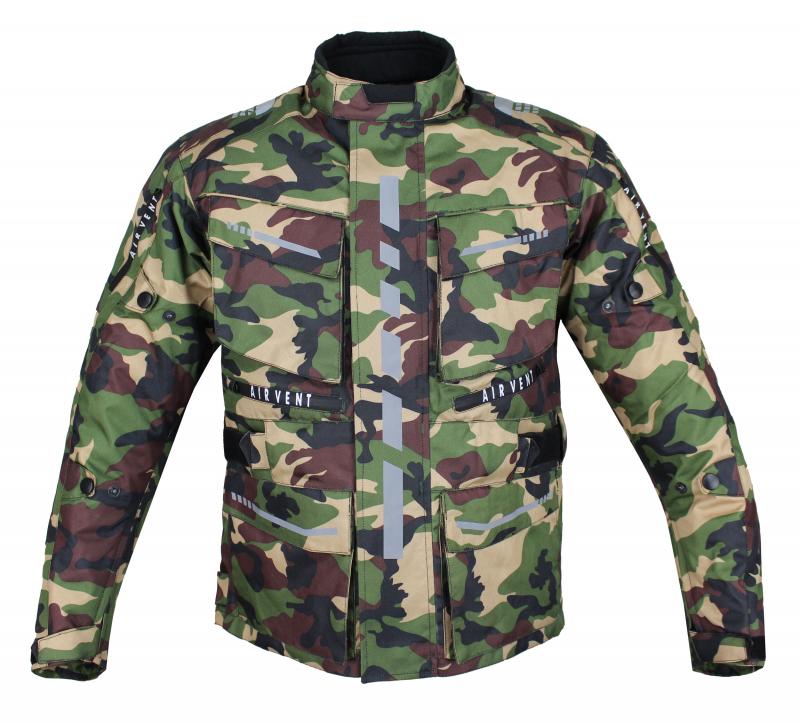 Herren Motorradjacke Textil Jacke Bikerjacke Polyester Sport Touring Jacke Protektoren Camoflage Militär Jacke