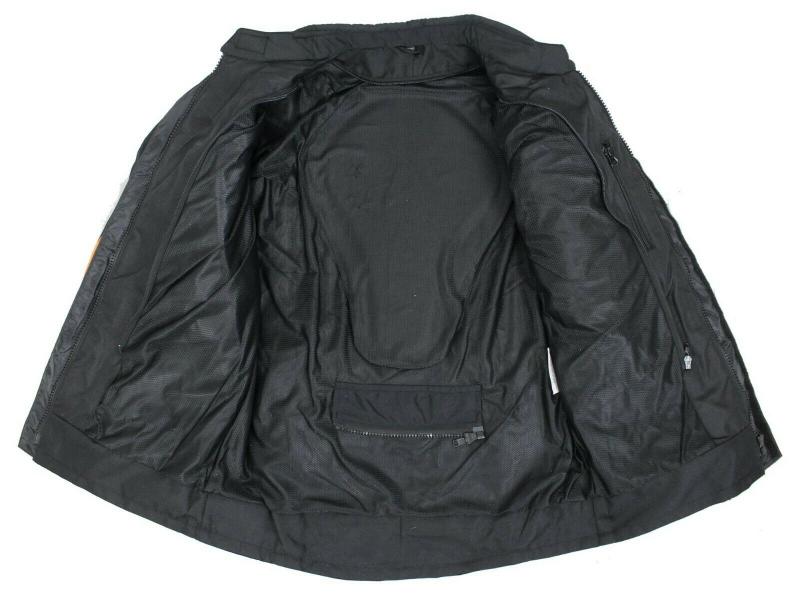 Herren Motorradjacke Textil Jacke Bikerjacke Polyester Sport Touring Jacke Protektoren Rot