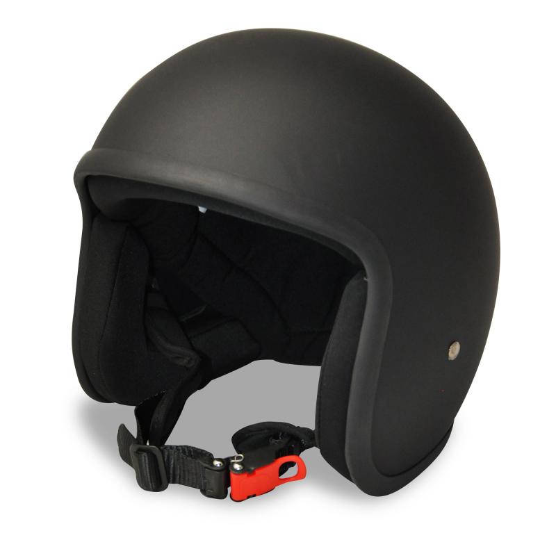 ALPHA SPEEDS Classic Noir Jet Helm Matt Schwarz
