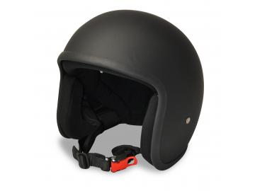 ALPHA SPEEDS Classic Noir Jet Helm Matt Schwarz