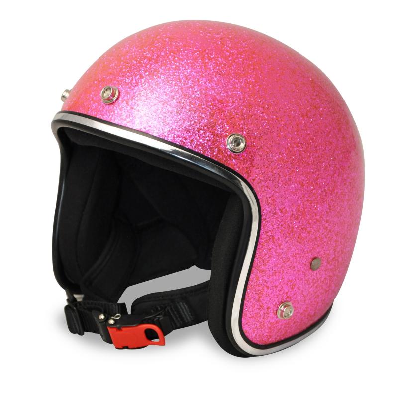ALPHA SPEEDS ATELIER — Flake Onyx | Jet Helm Metal-Flake Rosa