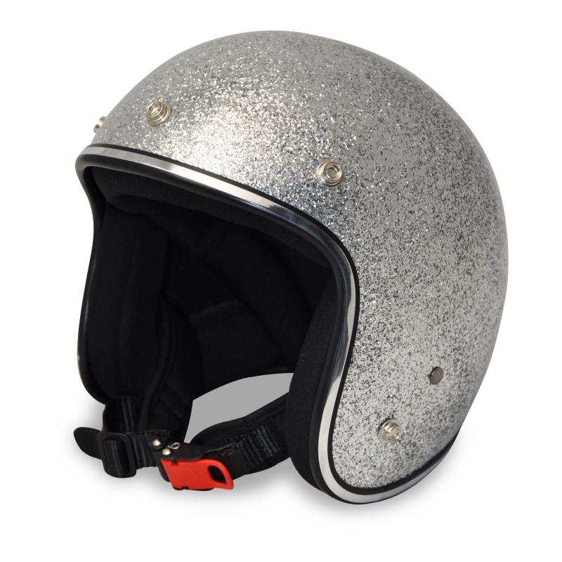 ALPHA SPEEDS ATELIER — Flake Onyx | Jet Helm Metal-Flake Silber