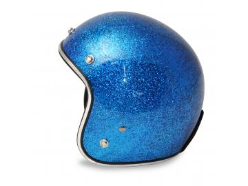 ALPHA SPEEDS ATELIER — Flake Onyx | Jet Helm Metal-Flake Blau