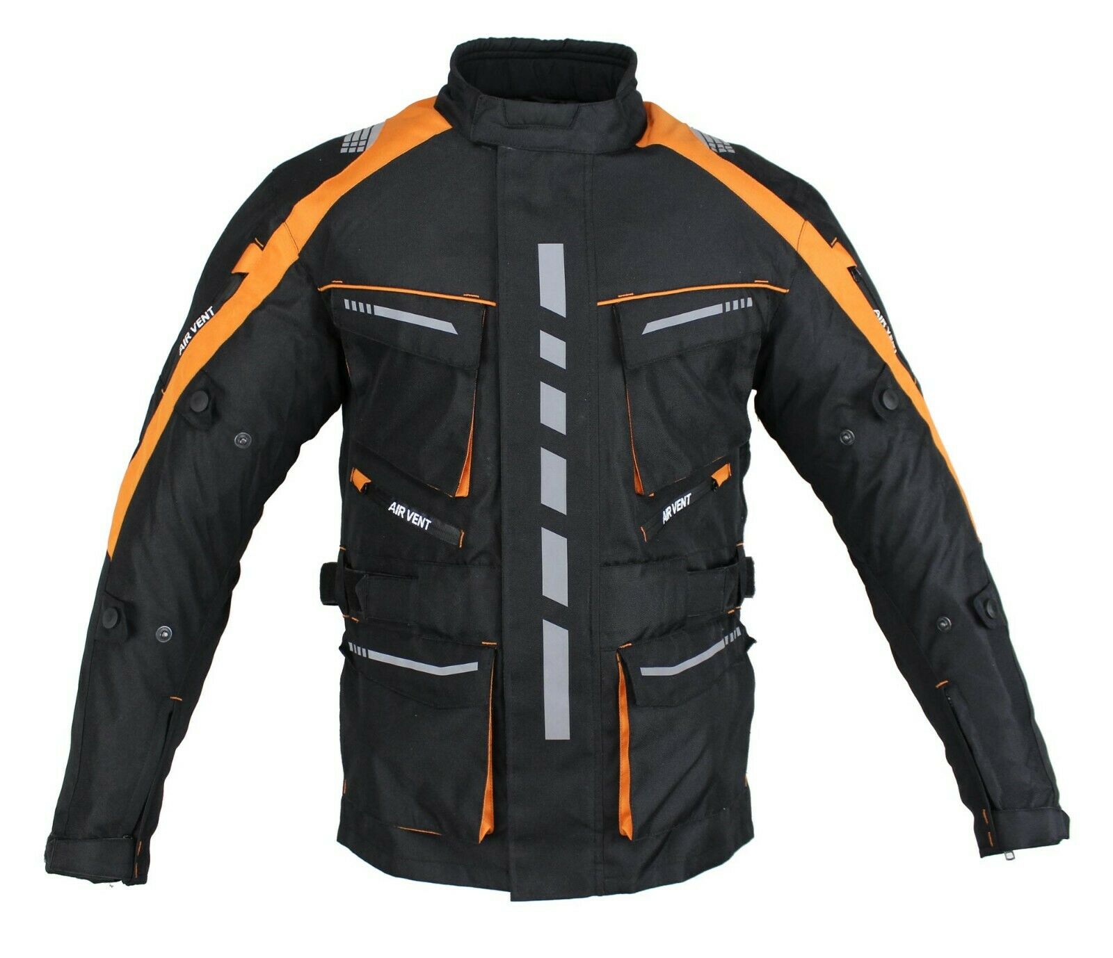 Herren Motorrad Textil Jacke Biker Polyester Sport Touring Jacke mit Protektoren 
